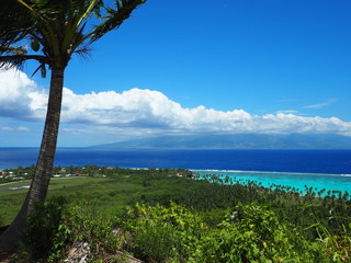 Obraz premium Moorea, vue magnifique sur Tahiti