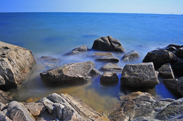 The rocks of the sea