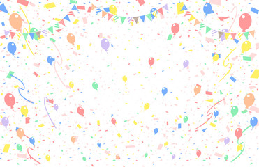 パーティー　ホワイト背景