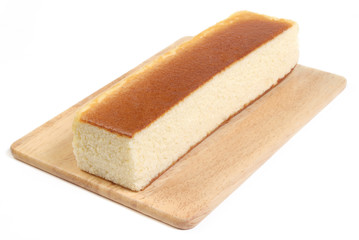 Honey spong cake on a white background    