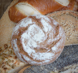 Rye round bread