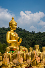 Golden Buddha at Buddha Memorial park ,Thailand