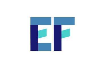 EF Ribbon Letter Logo