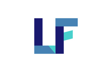 Fototapeta premium LF Ribbon Letter Logo