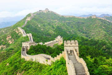 Fototapeta na wymiar The famous Great Wall of China,jinshanling natural landscape