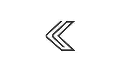 Letter K Arrow Abstract Creative Monogram business Modern Logo, Letter K logo icon design template elements. Initial letter K logo with arrow icon