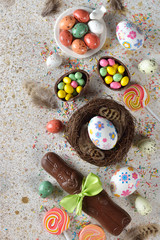 Easter sweets and decorations