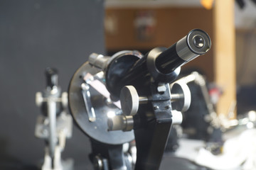 Fototapeta na wymiar Detail of a microscope 