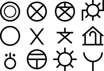 Major Japanese map symbol set.eps