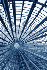 Steel bars in the construction site