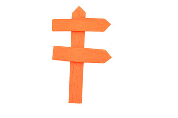 Vintage wooden signboard