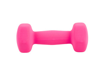 A shot of dumbbell on white background.
