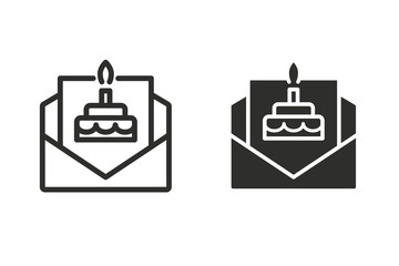 Cake vector icon.
