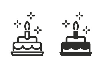 Cake vector icon.