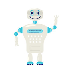 Cartoon Cute chat bot