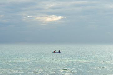 Fototapeta premium Calm Sea Ocean And Blue Sky