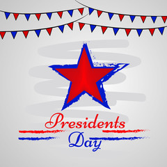 Obraz premium illustration of USA Presidents Day background