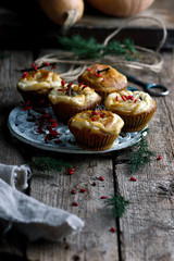 PUMPKIN CREAM CHEESE SWIRL MUFFINS.