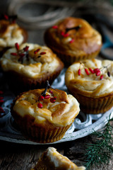 PUMPKIN CREAM CHEESE SWIRL MUFFINS.