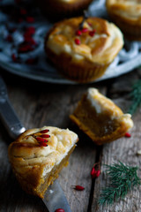 PUMPKIN CREAM CHEESE SWIRL MUFFINS.