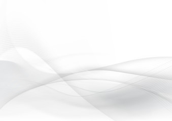 Obraz premium Curve and blend gray and white abstract background 005