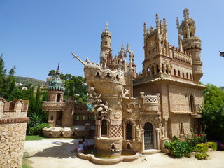 Castillo de Colomares en Benalmádena, Málaga, (Andalucia,España) en  homenaje a Cristóbal Colón y el Descubrimiento de América.