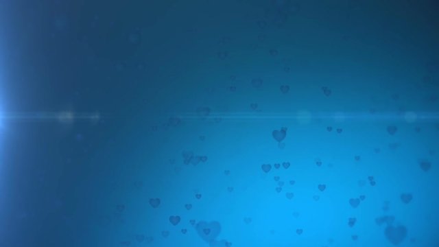 Love hearts.Abstract background.Good for love story intro and wedding video. Valentines day present and memories.Princess website screensaver wallpaper. Blue. Type 2
