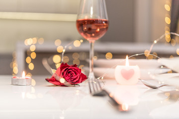 Romantic Valentine' day dinner