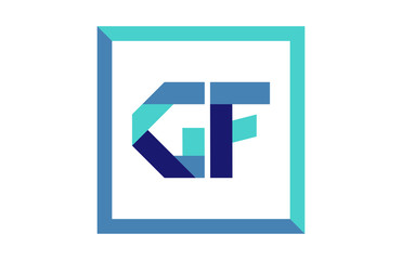 GF Square Ribbon Letter Logo