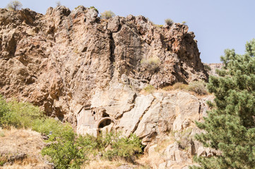 A high steep cliff.