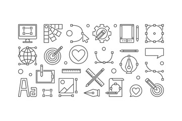 Graphic design minimal vector illustration or banner 