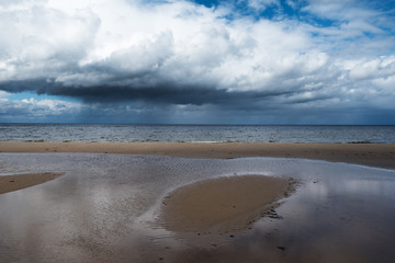 Clouds over gulf of Riga, Baltic sea.
