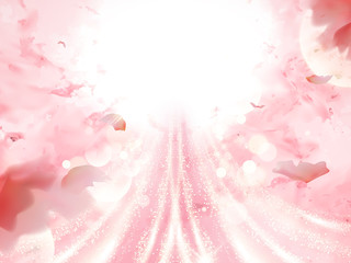 Fototapeta na wymiar Romantic pink background