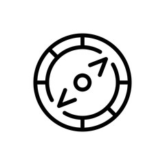Compass flat icon