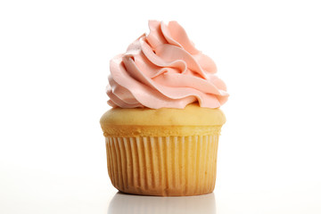 Cupcake isolated on white background