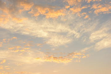 Naklejka na ściany i meble Sunset sky background