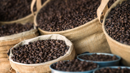 coffee beans close up