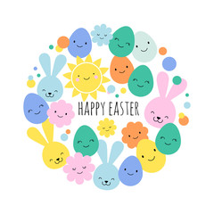 Easter card, banner and background design