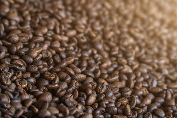 coffee beans close up