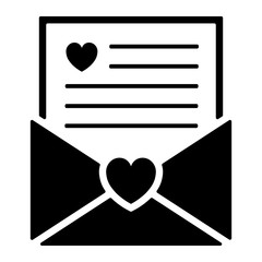 Valentinstag Icon - Liebesbrief