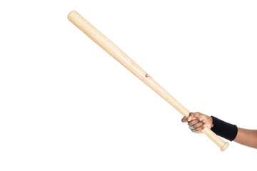 cropped shot of woman holding baseball bat
