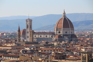 Fototapeta na wymiar Skyline von Florenz und Kathedrale Santa Maria del Fiore