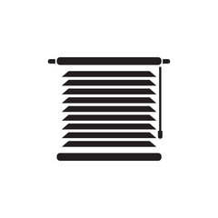 Window blinds vector icon