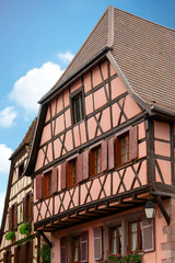 Ribeauvillé. Maisons à colombages, Alsace, Haut Rhin. Grand Est