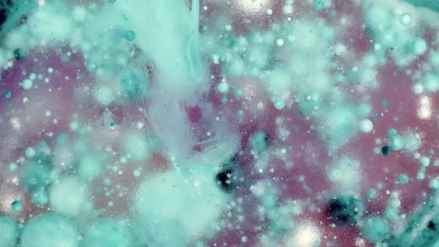 Abstract patterns of ink on water  