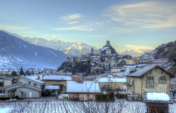 Saillon Valais. Switzerland