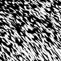 Black and White Wave Stripe Optical Abstract Background
