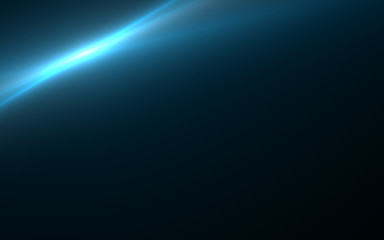 abstract sun burst with digital lens flare light over black background