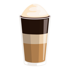 iced delicious coffee icon