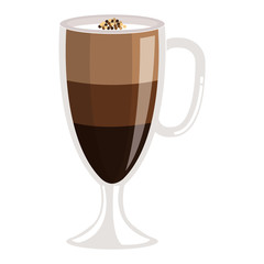 iced delicious coffee icon